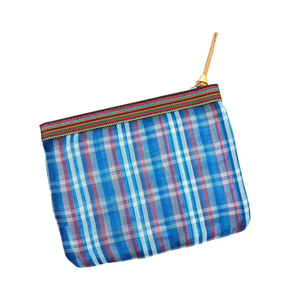 CONSUELA NATALIA LARGE SLIM ZIP POUCH 1505 Makeup Travel Bag Made in Mexico